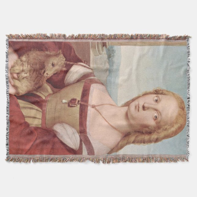 Manta Raphael Dama e o Unicórnio Arte Fina Clássica (Frente)