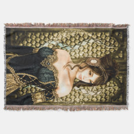 Manta Retrato de Princesa de Conto de Fadas Encantado