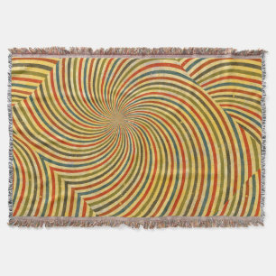Manta Retro Grunge Swirl + sua ideia