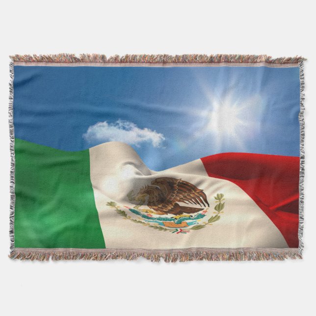 Manta Rippling gerado Digital da bandeira de México (Frente)
