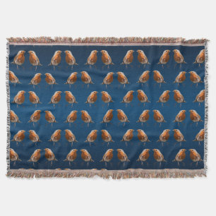 Manta Robin Frenzy Throw Blanket (Marinho/Blue Mix)