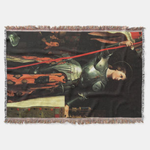 Manta Rua Joan of Arc Católica Santo Blanket
