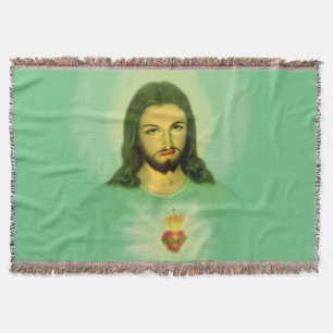 Manta Sagrado Coração de Jesus Joga Cobertura