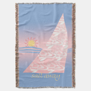 Manta Saia rosa e azul