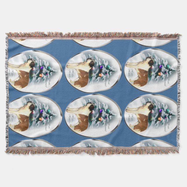 Manta Santo Bernard Christmas (Frente)