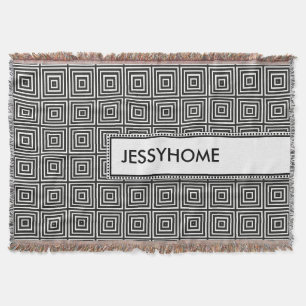 Manta Schwarzweiss minimalista