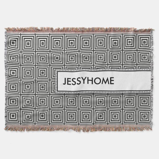 Manta Schwarzweiss minimalista (Frente)