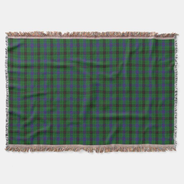 Manta Scottish Clan Davidson Tartan (Frente)