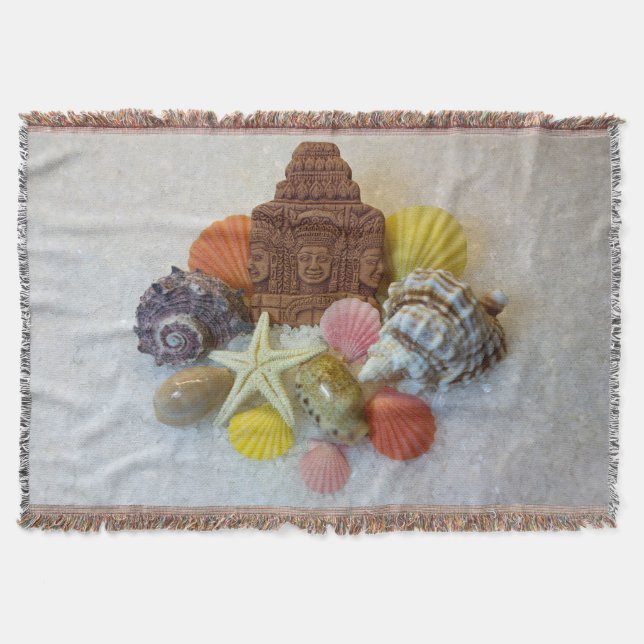 Manta Seashells místicos da energia e cobertura do lance (Frente)