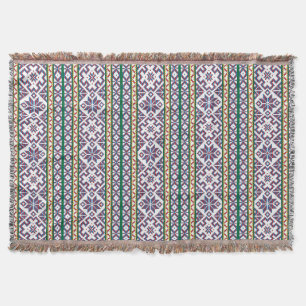 Manta Símbolo antigo multicolorido tribal design de arte