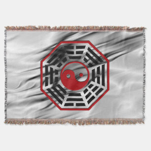 Manta Símbolo PaKua / yin & yang / I Ging + seu backgr.