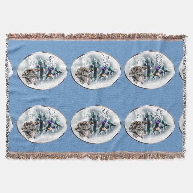 Manta Skye Terrier Christmas (Frente)