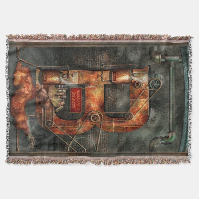 Manta Steampunk - alfabeto - B é para correias (Frente)