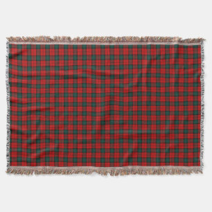 Manta Stewart vermelho e verde do Tartan do clã de