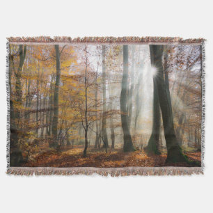 Manta Sun Rays Mystic Misty Forest Blanket