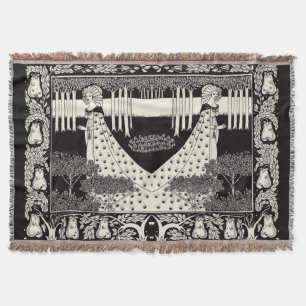 Manta Tapetes de Nouveau Aubrey Beardsley Salome da arte