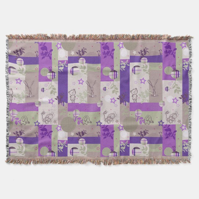 Manta Teste padrão da edredão do bebê (Frente)