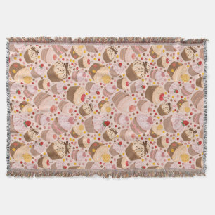 Manta Teste padrão dos cupcakes comemorativos