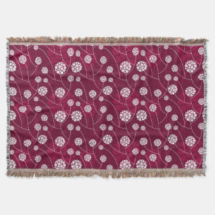 Manta Teste padrão floral abstrato