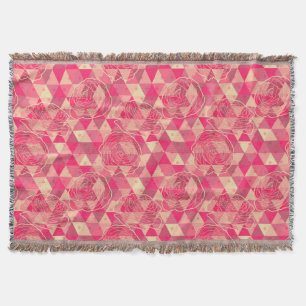 Manta Teste padrão geométrico da flor