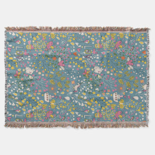 Manta Teste padrão romântico abstrato com desenhos