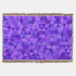 Manta Teste padrão roxo escuro do triângulo