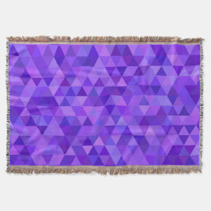 Manta Teste padrão roxo escuro do triângulo