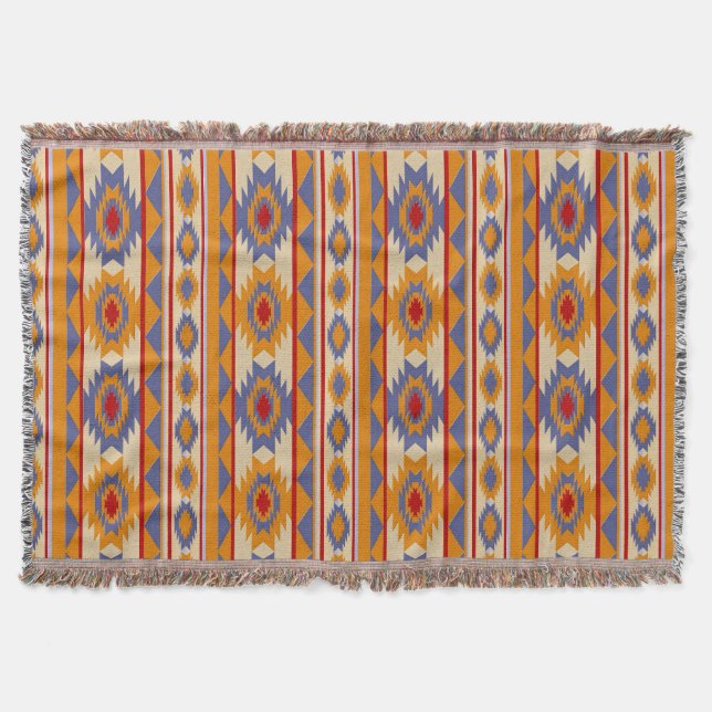 Manta teste padrão sem emenda étnico (Frente)