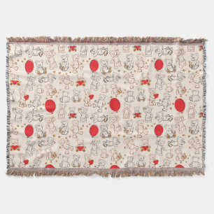 Manta Textura com ursos de ursinho