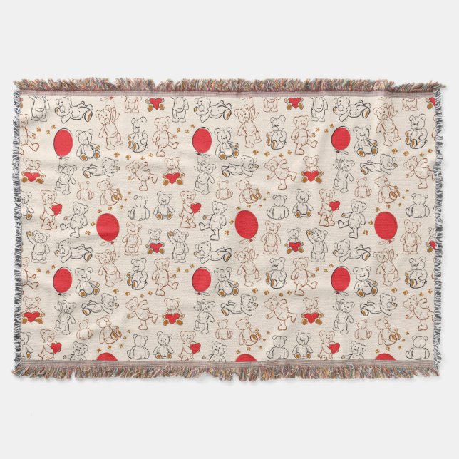 Manta Textura com ursos de ursinho (Frente)