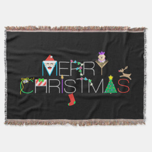 Manta Tipografia Feliz de Natal