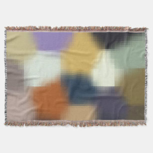 Manta Trendy Modern Orange Blue Yellow Beige Purple