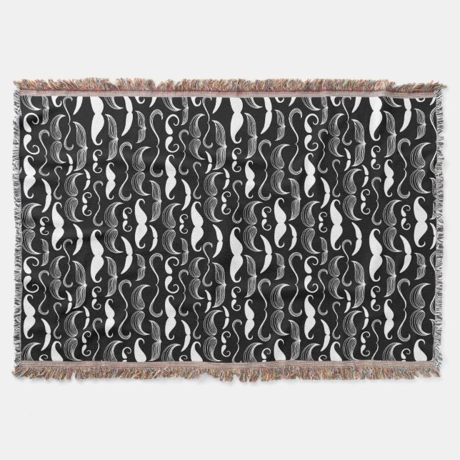 Manta Um clube dos cavalheiros. Teste padrão do bigode (Frente)