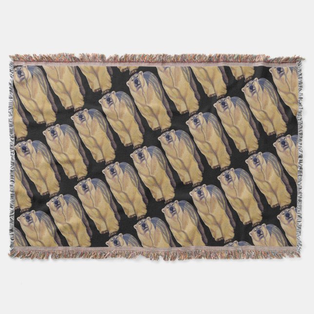 Manta Urso Arte Aberto Pão-Urso Arrasto Polar (Frente)