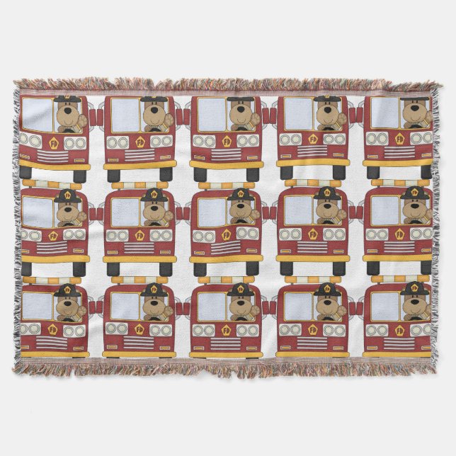 Manta Urso do carro de bombeiros (Frente)