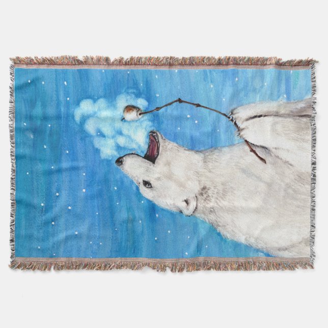 Manta Urso Polar com Marshmallow Torrado (Frente)