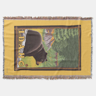 Manta Urso preto na floresta - Idaho