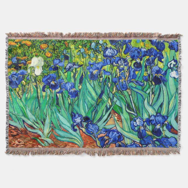 Manta Van Gogh Irises (F608) Vintage Fine Art (Frente)