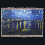 Manta Van Gogh - Starry Night over the Rhone<br><div class="desc">Pintura de Vincent van Gogh,  Starry Night sobre o Rhone,  jogue cobertor.</div>