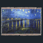 Manta Van Gogh - Starry Night over the Rhone<br><div class="desc">Pintura de Vincent van Gogh,  Starry Night sobre o Rhone,  jogue cobertor.</div>