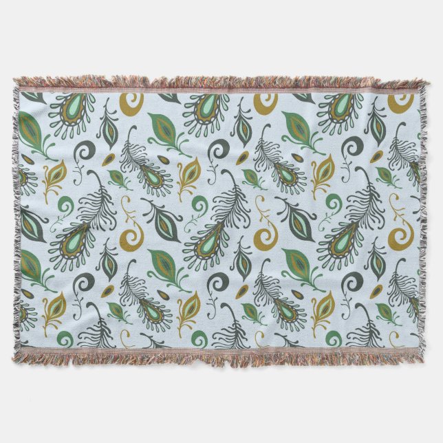 Manta Várias penas coloridas (Frente)