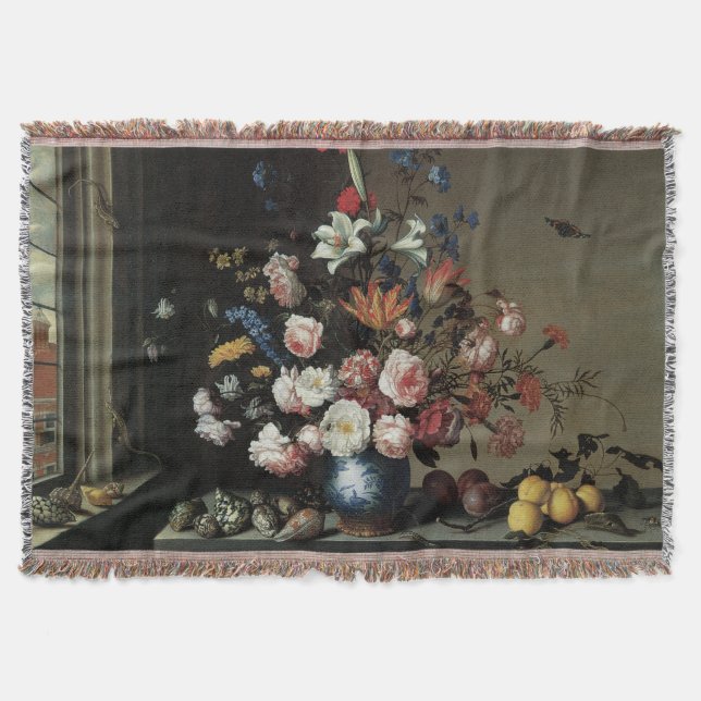 Manta Vaso de Flores junto a uma Janela, Balthasar van d (Frente)