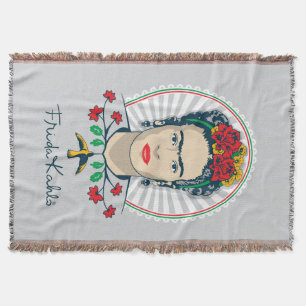 Manta Vintage de Frida Kahlo   floral