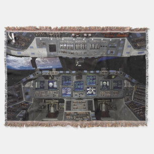 Manta Vista da janela da cabine do ônibus espacial da NA