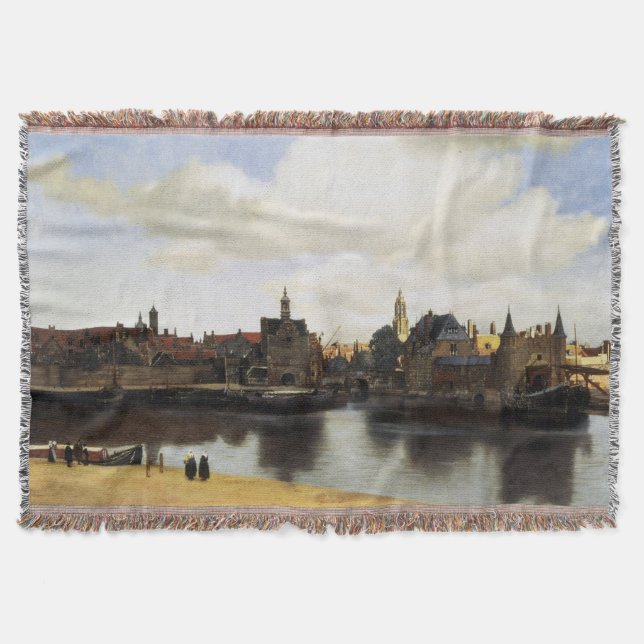 Manta Vista de Delft por Johannes Vermeer (Frente)
