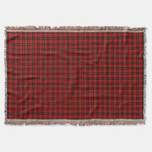 Wallace Clan Red e Black Scottish Tartan