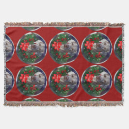 Manta Weimaraner Christmas