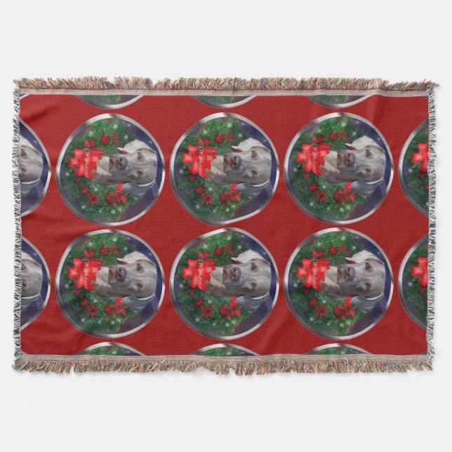 Manta Weimaraner Christmas (Frente)