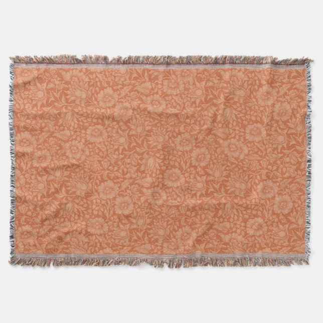 Manta William Morris Mallow Floral Wallpaper Design (Frente)