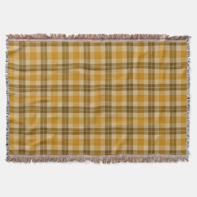Manta Xadrez Brown e Beige Tartan (Frente)